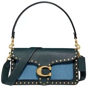 COACH Colorblock Leather with Border Rivets Tabby Shoulder Bag 26